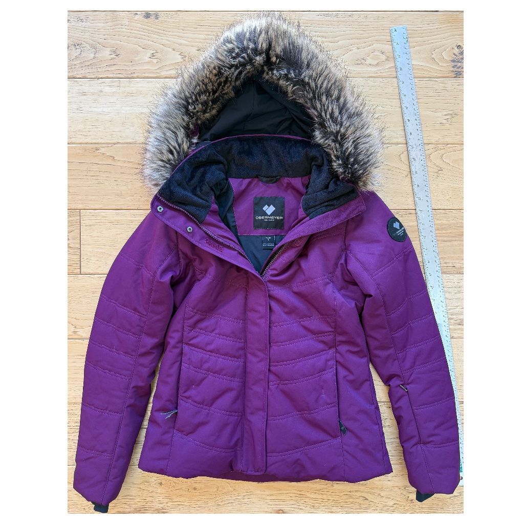 Obermeyer Tuscany Elite Insulated Ski Jacket (Women's) With Faux Fur Size 2 Reg
